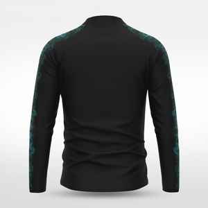 Veste Coach Homme Imprimée par Sublimation à Col Zippé, Patchwork, Nylon Polyester Léger, Imperméable, pour Entraînement Sportif en Extérieur - Product Image 6