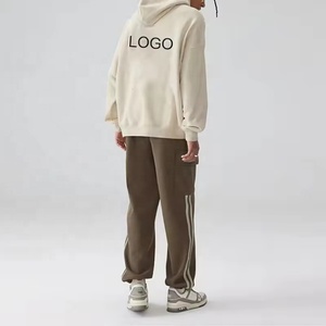 Sudadera con capucha para hombre, estilo urbano, de tela gruesa, manga larga, lisa, oversize, en colores sólidos. - Product Image 6