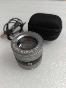Loupe à échelle LED 10X, loupe en aluminium et verre, lentille grossissante, outil d'inspection portable - Product Image 3