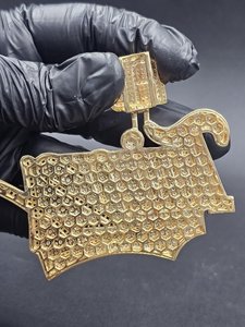 Colgante de Plata de Ley 925 con Letra Personalizada Iced Out, Diamante Moissanita VVS Brillante, Estilo Hip Hop de Lujo, para Uso Unisex - Product Image 5