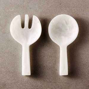 Handmade Resin <b>Salad</b> <b>Tools</b> Server Set Custom Handle Classic Design Eco-Friendly Dishwasher Safe Mirror Polish Party Tableware - Product Image 5