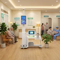 Huasheng Medical OEM Integrasi Data Cloud Kesehatan Cerdas Multi-skenario Layar Sentuh Layanan Mandiri Telemedicine Kesehatan
