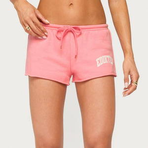 Pantalones Cortos Personalizados para Mujer, de Poliéster y Algodón, Estilo Casual, Cintura con Cordón, Estampado Gráfico, Corte Holgado, Ropa Urbana - Product Image 3