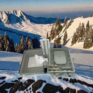 Caja de distribución de fibra de 16 núcleos, 8 puertos, terminal de pared exterior, divisor de terminación óptica SC FC, producto de telecomunicaciones FTTC - Product Image 5