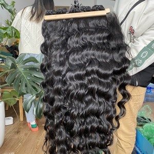 SUPER DOUBLE DRAW extensions de cheveux raides naturels ondulés bouclés pas de perte pas d'enchevêtrement pas de traitement chimique - Product Image 1