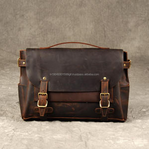Professional Handmade Leather Office <b>Bag</b> with Modern Silhouette and Soft Interior Lining - Product Image 2