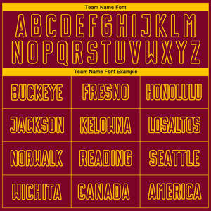 เสื้อฟุตบอลลายทางสีแดงเลือดหมูทอง ดีไซน์คลาสสิคแบบวงกลม ชุดฟุตบอลแบบระบายอากาศ สีเหลืองเบอร์กันดี สำหรับการแข่งขันทีม - Product Image 4