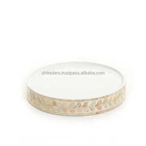 Plateau d'incrustation de nacre artisanal de luxe parfait pour le Ramadan, l'Aïd et les réceptions festives avec style - Product Image 6