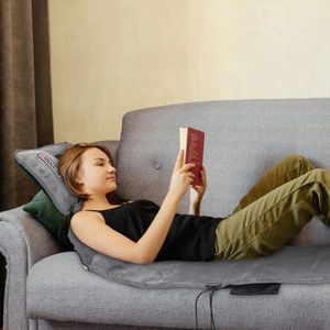 Multifunctional Electric Heated Full Body Massage Mat 10 Neck Shiatsu Kneading Massage Heads Chair Back Pad - Product Image 6