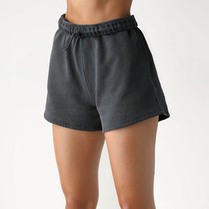 Shorts en molleton de coton épais pour femme, style décontracté, en tissu French Terry, confortables, grandes tailles - Product Image 5