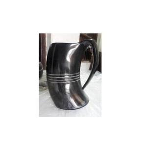 Jarra de Cerveza Reutilizable Hecha a Mano con Cuerno de Búfalo Natural Pulido, Estilo Vikingo, Diseño Vintage en Forma de Campana, Venta al por Mayor - Product Image 3