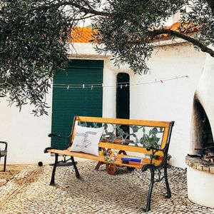 Panca da Giardino/Patio da 49,5 Pollici, Elegante Sedia da Esterno per il Tempo Libero - Product Image 3