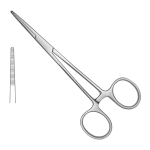 คีมหนีบหลอดเลือดแบบตรง Kelly Hemostatic Forceps ขนาด 5.5 นิ้ว สำหรับผ่าตัด ทำจากสแตนเลสสตีล พร้อมระบบล็อค ใช้หนีบหลอดเลือดและจับเนื้อเยื่อ - Product Image 1