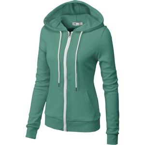 Sweat à capuche en molleton de coton pour femme, isolant thermique, chaud, pour l'hiver, le jogging en extérieur et le fitness, vente en gros - Product Image 5