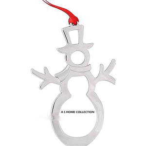 Magnifiques décorations de Noël suspendues en argent fini, de qualité supérieure, avec boîte, Père Noël, à prix exceptionnel - Product Image 4