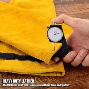 Mangas de Cuero Resistentes para Soldadura, Protección Contra Calor y Chispas para Ropa de Seguridad - Product Image 6