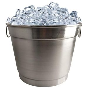 Metal ice tub ice bucket beverage cooler <b>drink</b> cooler party cooler tabletop ice tub entertaining essentials <b>bar</b> ware beverage - Product Image 3