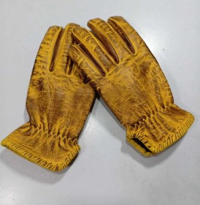 Men's Tactical Mechanic Wax Winter Leather <b>Gloves</b> Adjustable Strap Reinforced Palm Work Safety <b>Gloves</b> USA Wholesale Market - Product Image 1