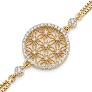 Bracelet unisexe en or massif 14 carats avec grappe de diamants naturels taille marquise, certifié IGI, couleur G, idéal pour les mariages de luxe - Product Image 3