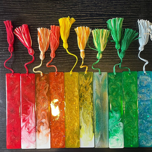 Marcapáginas de Resina de Color Rosa en Forma Ovalada Hecho a Medida, el Mejor Producto para Oficina/Biblioteca y Escuela, Sujetador de Páginas de Libros - Product Image 5