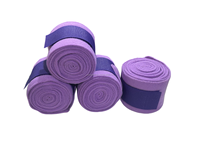 Ensemble de 4 bandages polaires équestres durables avec logo personnalisé PRIMA (polyester) pour la protection des jambes du cheval