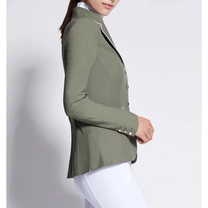 Women's Equestrian Horse Riding <b>Coat</b> Jacket <b>Long</b> Sleeve Waterproof Quick Dry Lightweight Competition Wear Customizable Color - Product Image 2