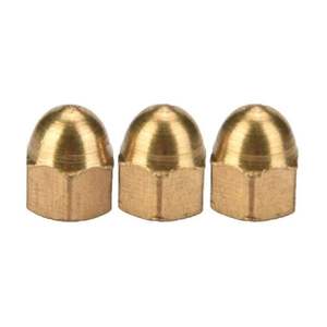 Écrous à dôme en laiton pour fixation protectrice et applications d'assemblage industriel décoratif, résistants à la corrosion, avec filetage robuste - Product Image 3