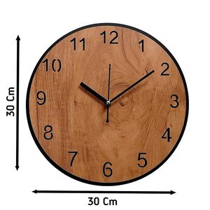 Stylish Handmade Wooden Wall <b>Clock</b> Eco-Friendly Modern Home Office Decor Natural Wood Designer By M/S SHAAD HANDICRAFTS - Product Image 2