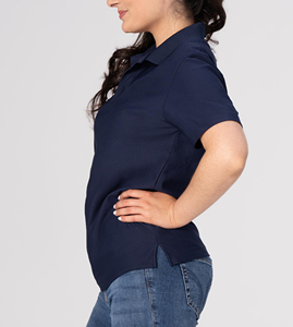 Camiseta de Mujer OEM 100% Algodón, 220 Gramos, Tejido de Punto, Casual, Cómoda, Corte Regular, Color Sólido, Transpirable, Estilo Polo - Product Image 3