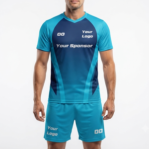 Custom <b>Soccer</b> Kit Set 100% Polyester Waterproof Sublimation Printed Breathable Eco-Friendly Football Team Wear Supplier - Product Image 6