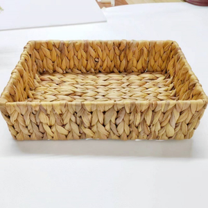Cesta Organizadora Decorativa de Jacinto de Agua, Hecha a Mano, de Lujo, de Origen Sostenible, Ligera, Ecológica, de Alta Calidad, Venta al Por Mayor - Product Image 3