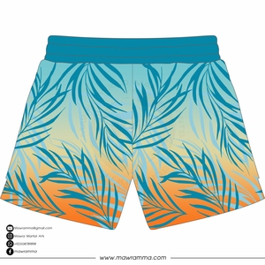 Mawra Short de bain décontracté à imprimé tropical pour homme, séchage rapide, avec cordon de serrage, taille mi-haute, pour la plage, unisexe - Product Image 6