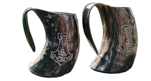 Mug à bière en corne de buffle de qualité supérieure, moderne et écologique, idéal pour les festivals - Product Image 3