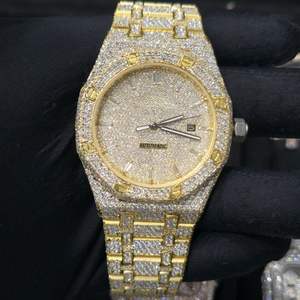 Luxury Hip Hop Automatic Movement Stainless Steel Moissanite <b>Iced</b> <b>Out</b> <b>Watch</b> for Men with Box - Product Image 6