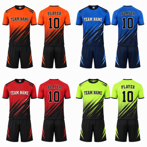 Custom <b>Men</b>’s League Soccer Uniform Sublimated Team Football Jersey Shorts Set Personalized Name Number Lightweight Breathable - Product Image 2