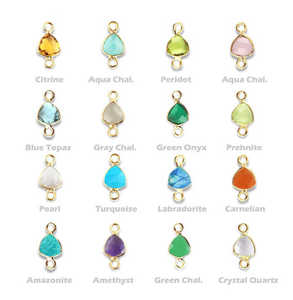 925 Sterling <b>Silver</b> Oval Aqua Quartz Charms Bezel Setting Classic Solitaire Charm Unisex Everyday Wear - Product Image 4