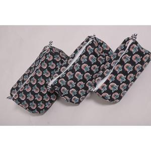 Indian Cotton Floral Printed Lightweight Eco-Friendly Makeup Bag Travel Cosmetic Pouch Handmade for <b>Case</b> Women Organizer - Product Image 5