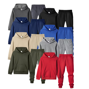 Chándal Deportivo de Dos Piezas para Hombre con Logotipo Personalizado de Alta Calidad, Ropa Deportiva de Gimnasio, Chándal de Forro Polar para Entrenamiento y Jogging - Product Image 1
