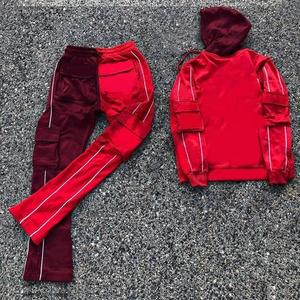 2025 conjunto de chándal deportivo de invierno para hombre, ropa de abrigo con capucha y cierre de cordón, pantalones Cargo transpirables de secado rápido - Product Image 3