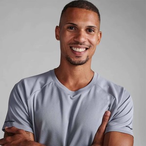 Men's <b>Light</b> Blue O-Neck Short Sleeve T-Shirt Regular Fit Solid Color Knitted Quick Dry CasualCotton Casual Breathable Regular - Product Image 6
