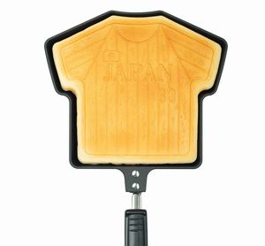 Poêle à crêpes en alliage d'aluminium de forme uniforme, design original OEM, pour crêpes, MOQ 100 pièces, fabriqué au Japon, uniquement pour cuisinière à gaz. - Product Image 4