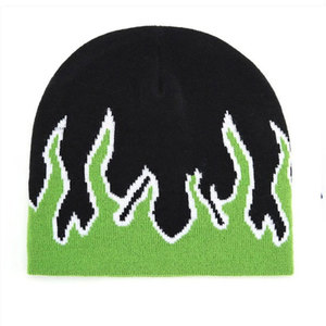 Elegante Gorro de Punto Hecho a Mano, Transpirable e Impermeable, 100% Acrílico, Decoración con Perlas y Diamantes de Imitación, Color Sólido, Cálido para Invierno y Esquí - Product Image 1