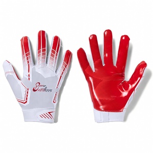 New Arrival <b>Touchscreen</b> Leather Running Cycling,FOOT BALL <b>Gloves</b> Custom Anti-Slip Silicone Gel Winter Thermal Fleece Lining - Product Image 5