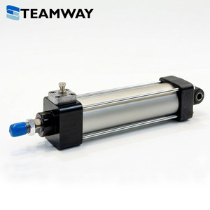TEAMWAY BNB50 ซีรีส์ กระบอกสูบล็อคเพื่อความปลอดภัยด้านหน้า ป้องกันการตกกระแทก กระบอกสูบลมอะลูมิเนียมอัลลอยด์ความแข็งแรงสูง - Product Image 2