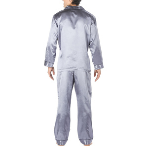 2026 Hot Wholesale Price Multi Color Silk Sleepwear 2 Pieces Silk <b>Pajamas</b> <b>Set</b> <b>for</b> <b>Men</b> With High Quality and Reasonable Price - Product Image 2