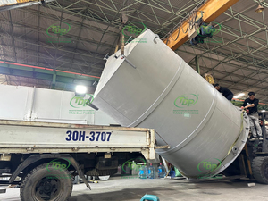 เครื่องกรองสารเคมีแบบเปียกชนิดสองชั้น (PVC/FRP) ยี่ห้อ Tan Dai Phong ทนทานสูง สำหรับอุตสาหกรรมเคมี รับผลิตแบบ OEM/ODM ประสิทธิภาพ 95-98% รับประกัน 1 ปี - Product Image 5