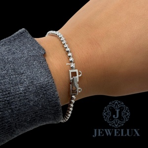 Bracelet Tennis Unisexe de Luxe en Moissanite Jewelux, Coupe Brillante, Élégant et Sûr, Meilleure Vente, Disponible à Prix Export, Idéal Cadeau, Argent 925 - Product Image 1