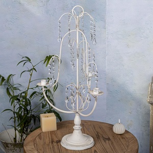 Porte-bougie en fer artisanal écologique de luxe pour la décoration de la maison, le hall d'hôtel et la décoration de villas de villégiature - Product Image 5