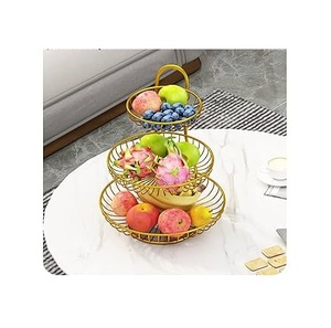 Kitchen Fruit Ware <b>Basket</b> Most Attractive Home Hotel Table Fruits <b>Basket</b> Gold Plated Best Price <b>Large</b> <b>Basket</b> By A.Z Handicrafts - Product Image 1