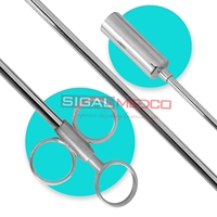 Pistolet à billes en acier inoxydable pour usage vétérinaire canin et bovin, poussoir de pilules médical réutilisable - Seringues vétérinaires SIGAL MEDCO